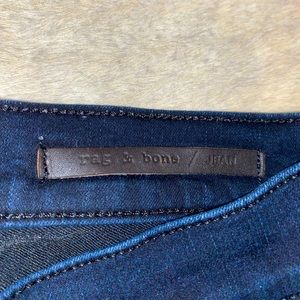 RAG & BONE JEANS w/ leather details size 27